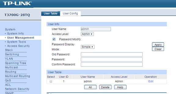 For JetStream Switches Example A
