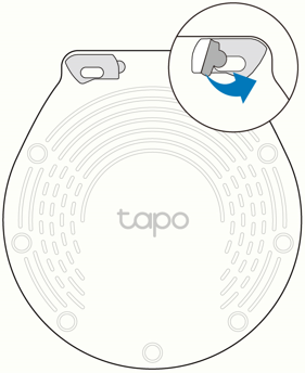 Tear off the pad's adhesive of two holes.