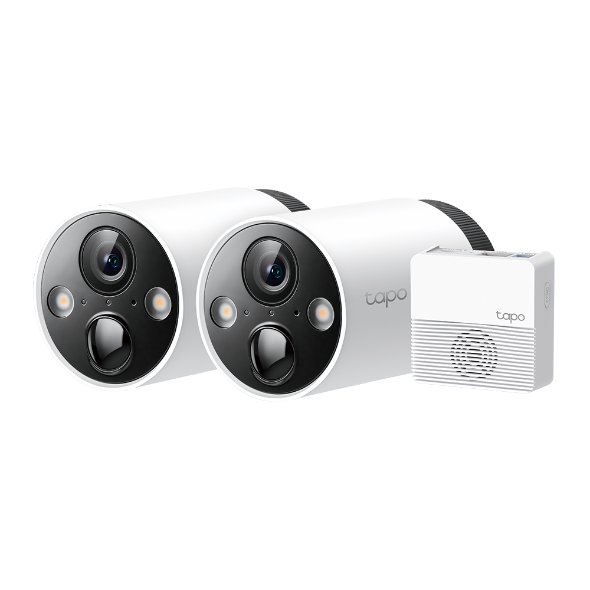 Sistema 2x Câmaras Segurança Inteligentes Com Bateria + Hub